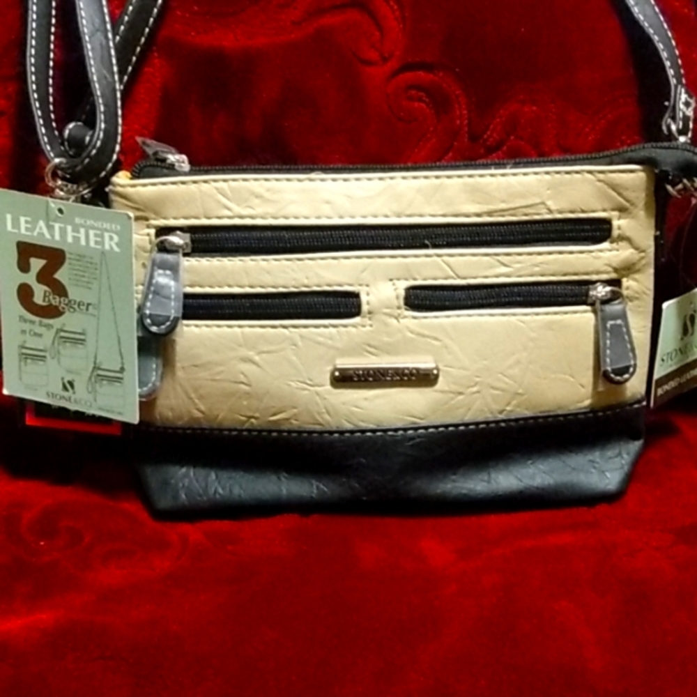 Stone & Co. Bonded Leather 3 Bagger Charluzzo Bag